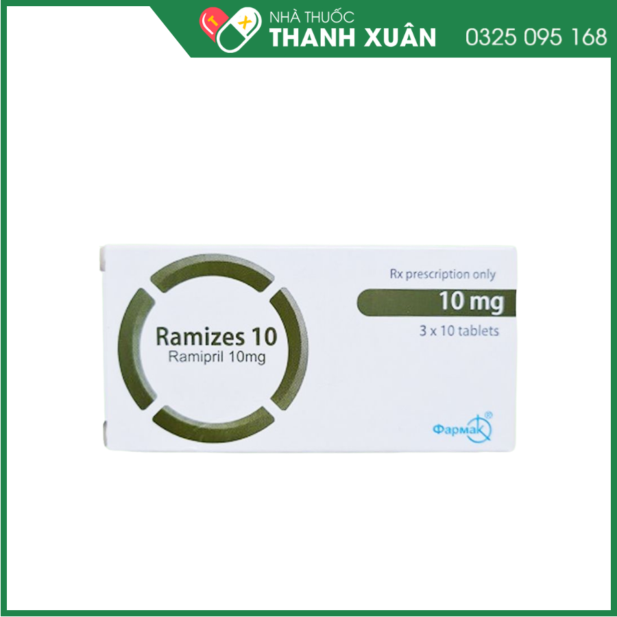 Thuốc Ramizes 10 điều trị tăng huyết áp, suy tim sung huyết
